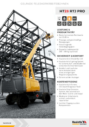 Plataformas telescópicas de ruedas Haulotte HT28 RTJ PRO