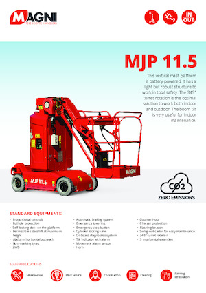 Plataformas telescópicas de ruedas MAGNI MJP11.5