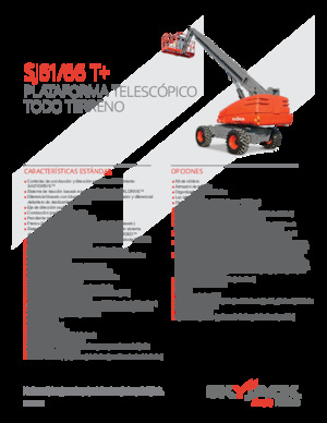 Plataformas telescópicas de ruedas Skyjack SJ 66 T+
