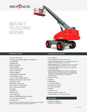 Plataformas telescópicas de ruedas Skyjack SJ 66 T