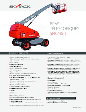 Plataformas telescópicas de ruedas Skyjack SJ 40 T