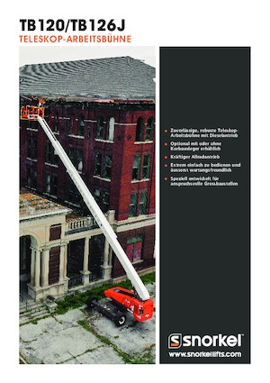 Plataformas telescópicas de ruedas Snorkel TB126J