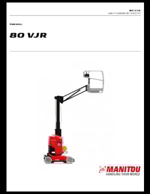 Plataformas verticales Manitou 80 VJR