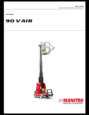 Plataformas verticales Manitou 90 V´Air