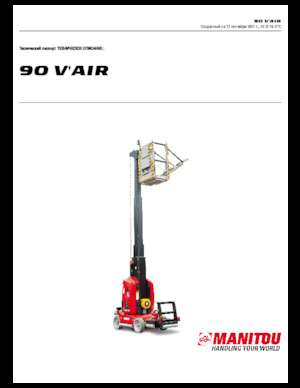 Plataformas verticales Manitou 90 V´Air