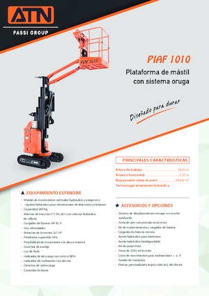 Plataformas verticales ATN PIAF 1010