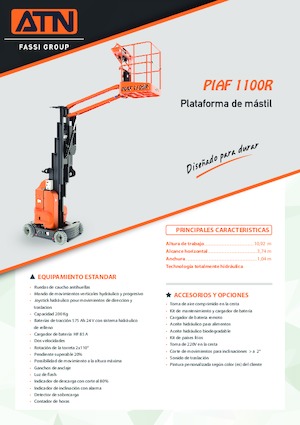 Plataformas verticales ATN PIAF 1100R
