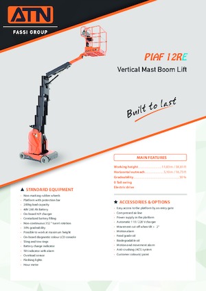 Plataformas verticales ATN PIAF 12RE