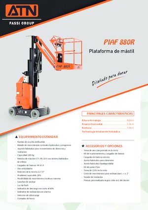 Plataformas verticales ATN PIAF 880R