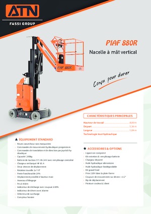 Plataformas verticales ATN PIAF 880R