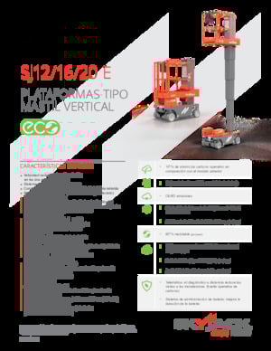 Plataformas verticales Skyjack SJ 12 E