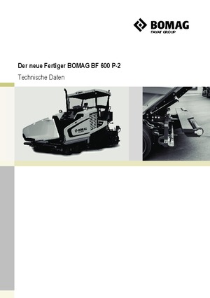 Extendedoras asfálticas  de ruedas Bomag BF 600 P-2 S 500