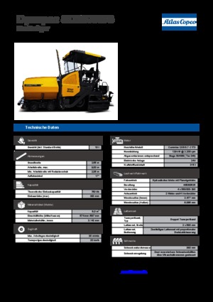 Extendedoras asfálticas  de ruedas Dynapac SD 2500 WS