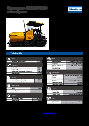 Extendedoras asfálticas  de ruedas Dynapac SD 2500 WS