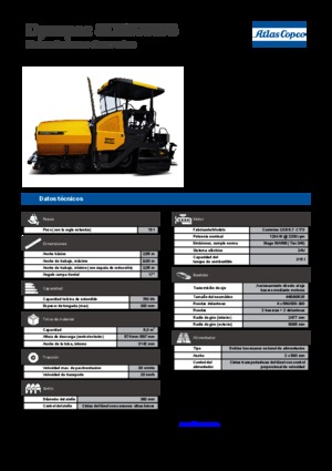 Extendedoras asfálticas  de ruedas Dynapac SD 2500 WS
