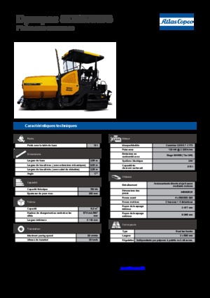 Extendedoras asfálticas  de ruedas Dynapac SD 2500 WS