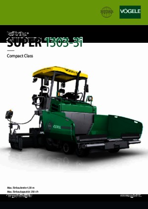 Extendedoras asfálticas  de ruedas Vögele Super 1303-3i