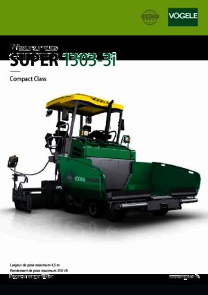 Extendedoras asfálticas  de ruedas Vögele Super 1303-3i