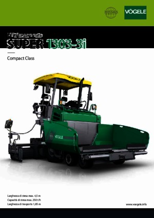 Extendedoras asfálticas  de ruedas Vögele Super 1303-3i