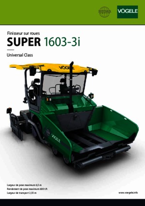 Extendedoras asfálticas  de ruedas Vögele Super 1603-3i