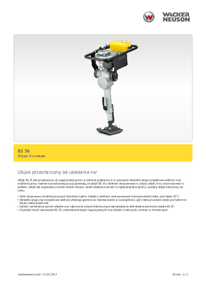 Apisonadores a gasolina y diesel Wacker BS 30