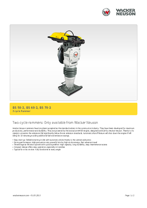 Apisonadores a gasolina y diesel Wacker BS 60-2, 11