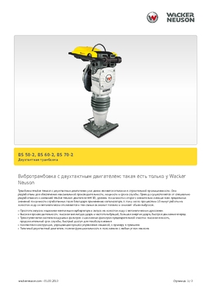 Apisonadores a gasolina y diesel Wacker BS 60-2, 11