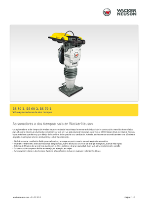 Apisonadores a gasolina y diesel Wacker BS 60-2, 11