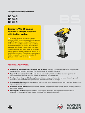 Apisonadores a gasolina y diesel Wacker Neuson BS 70-2i 11