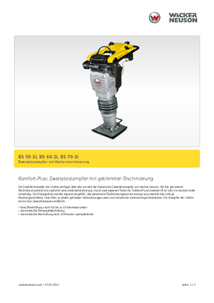 Apisonadores a gasolina y diesel Wacker BS 70-2i 11