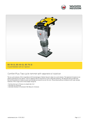 Apisonadores a gasolina y diesel Wacker BS 70-2i 11