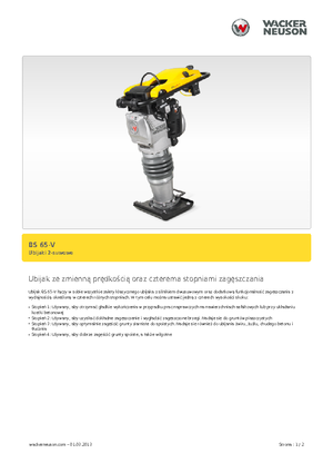 Apisonadores a gasolina y diesel Wacker BS 65 V 11