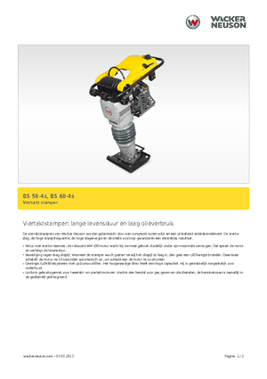 Apisonadores a gasolina y diesel Wacker Neuson BS 60-4 As 11