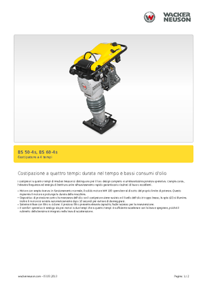 Apisonadores a gasolina y diesel Wacker Neuson BS 60-4 As 11