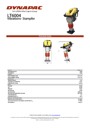 Apisonadores a gasolina y diesel Dynapac LT 6004 11