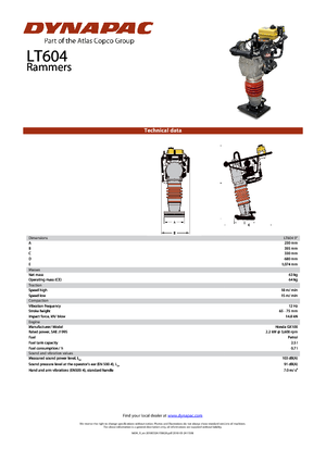 Apisonadores a gasolina y diesel Dynapac LT 604-9