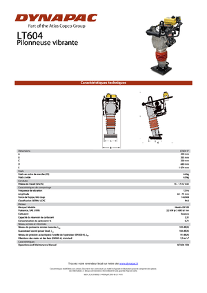 Apisonadores a gasolina y diesel Dynapac LT 604-9