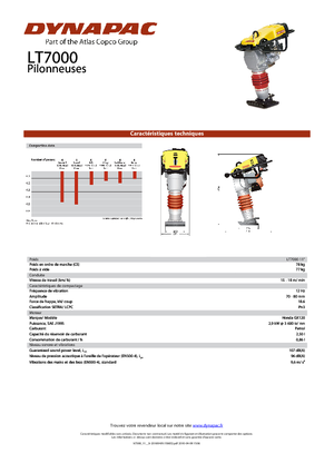 Apisonadores a gasolina y diesel Dynapac LT 7000