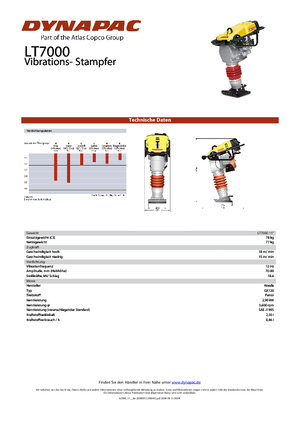 Apisonadores a gasolina y diesel Dynapac LT 7000