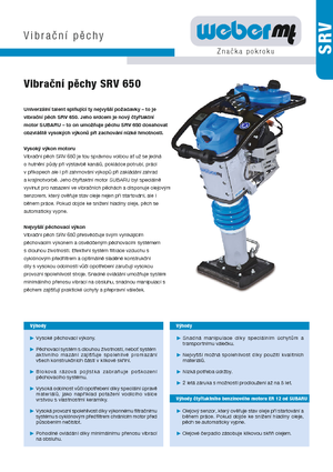Apisonadores a gasolina y diesel weber mt SRV 650