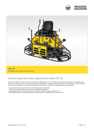 Gunitadoras dobles con asiento Wacker Neuson CRT 36-25 WK