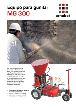 Máquinas de hormigón proyectado Arnabat MG 300