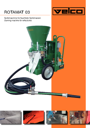 Máquinas de hormigón proyectado VELCO Rotamat  0,4tb 32