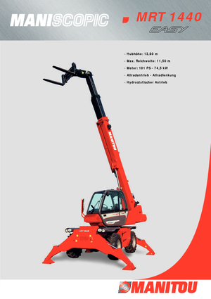 Manipuladoras telescópicas con vehículo superpuesto Manitou MRT 1440 Easy