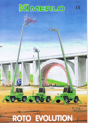 Manipuladoras telescópicas con vehículo superpuesto Merlo Roto 50.10 EV