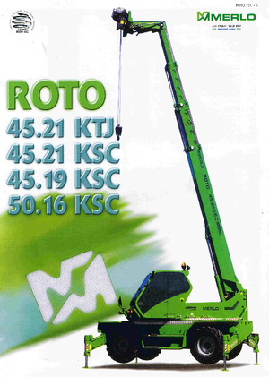Manipuladoras telescópicas con vehículo superpuesto Merlo Roto 45.21 KSC