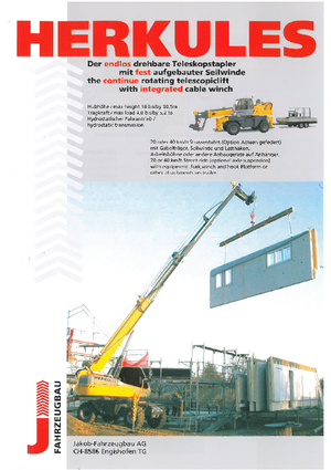 Manipuladoras telescópicas con vehículo superpuesto Herkules TD 45260