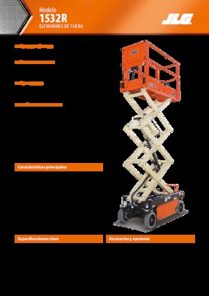 Plataformas de tijeras de ruedas JLG 1532R