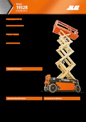 Plataformas de tijeras de ruedas JLG 1932R