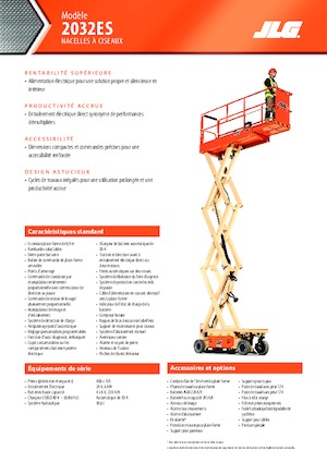 Plataformas de tijeras de ruedas JLG 2032ES